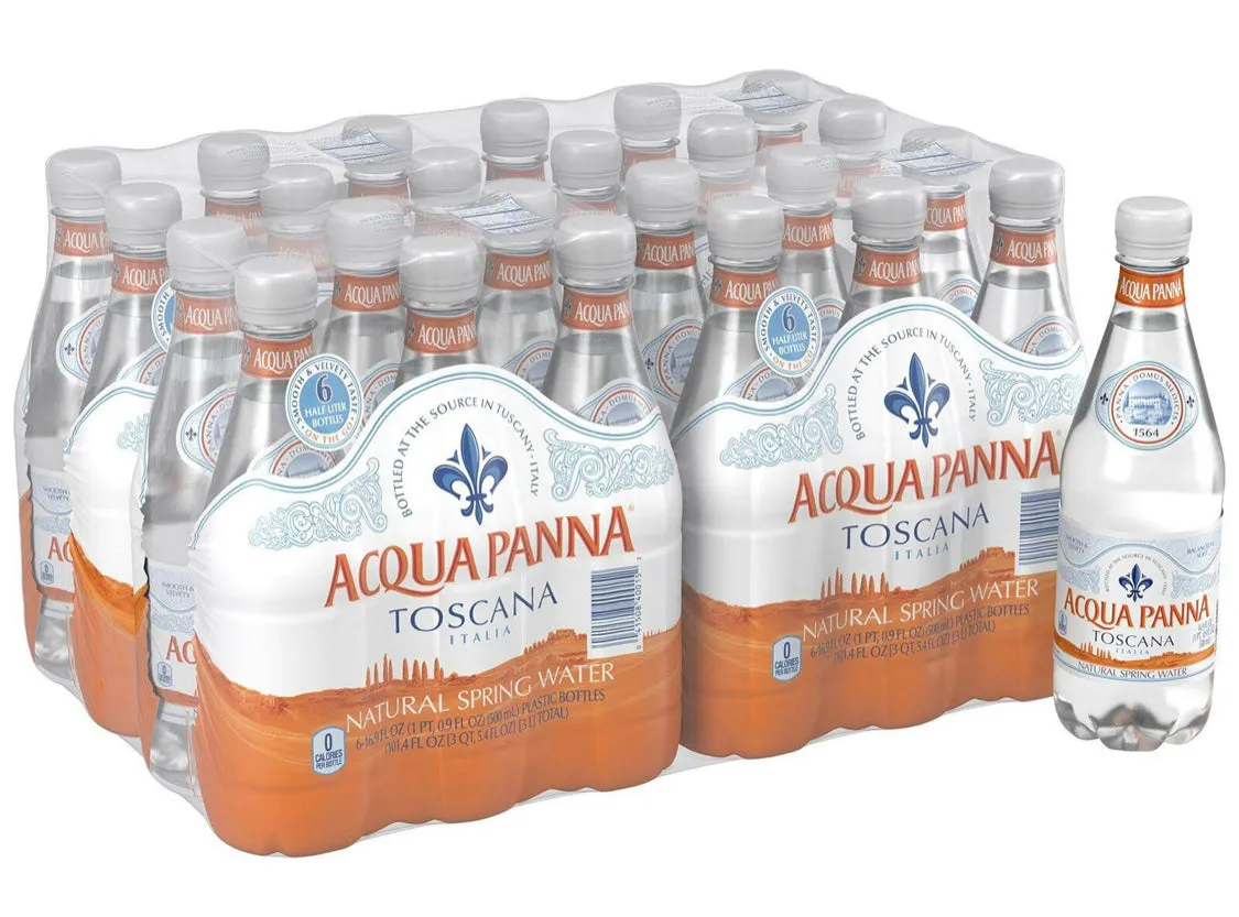 Acqua Panna Still Mineral Water 500ml Plastic Bottles (24 per Case)