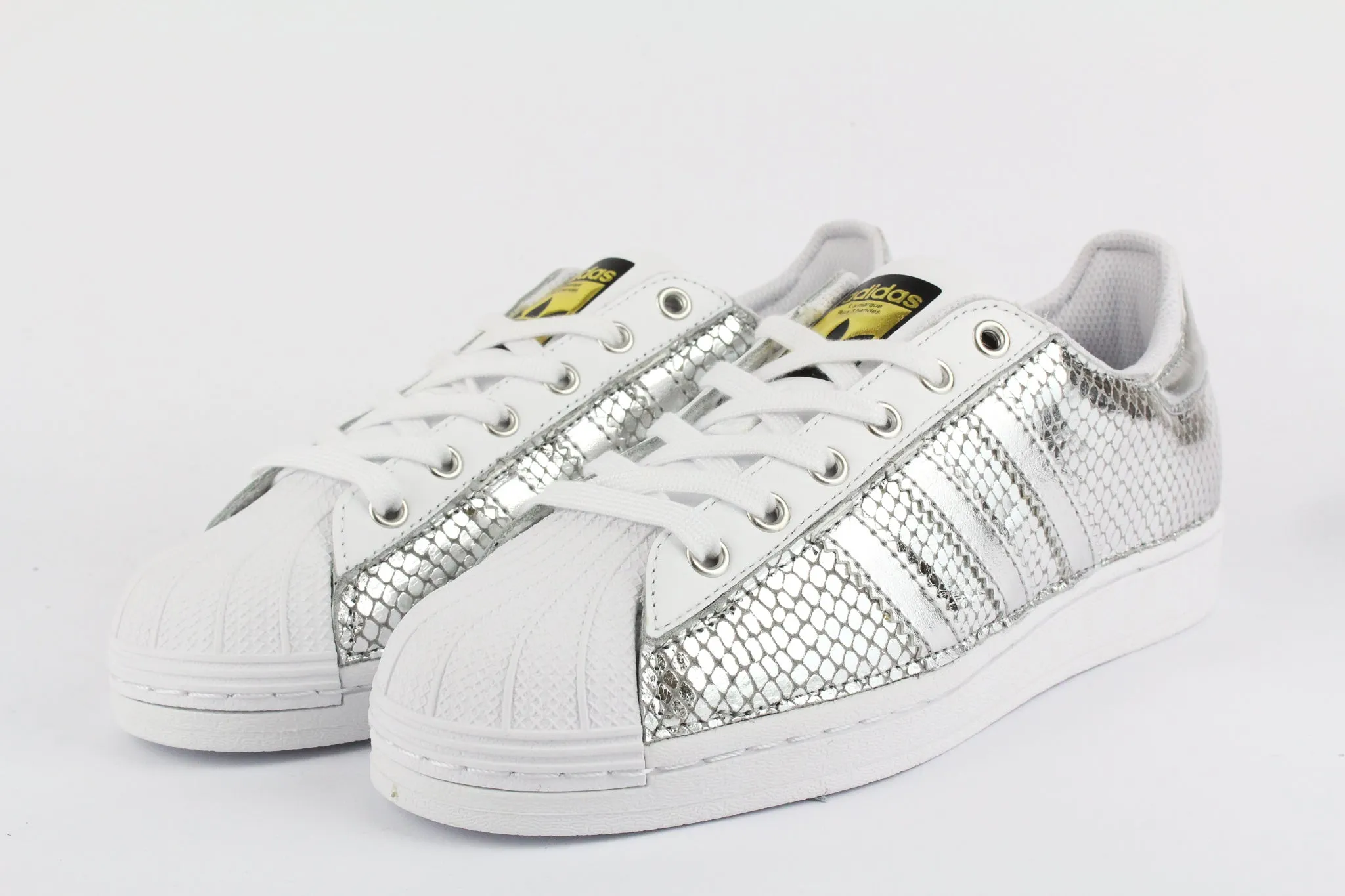 Adidas Superstar Total Silver Pitone Laminato