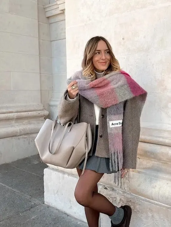 Aurora - Borsa a Spalla Vintage in Pelle per Donna