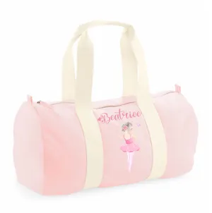 Borsone in cotone canvas personalizzato Ballerina danza