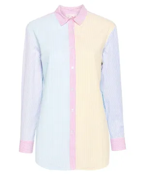 Camicia Lunga Brigitte a Righe Multicolor