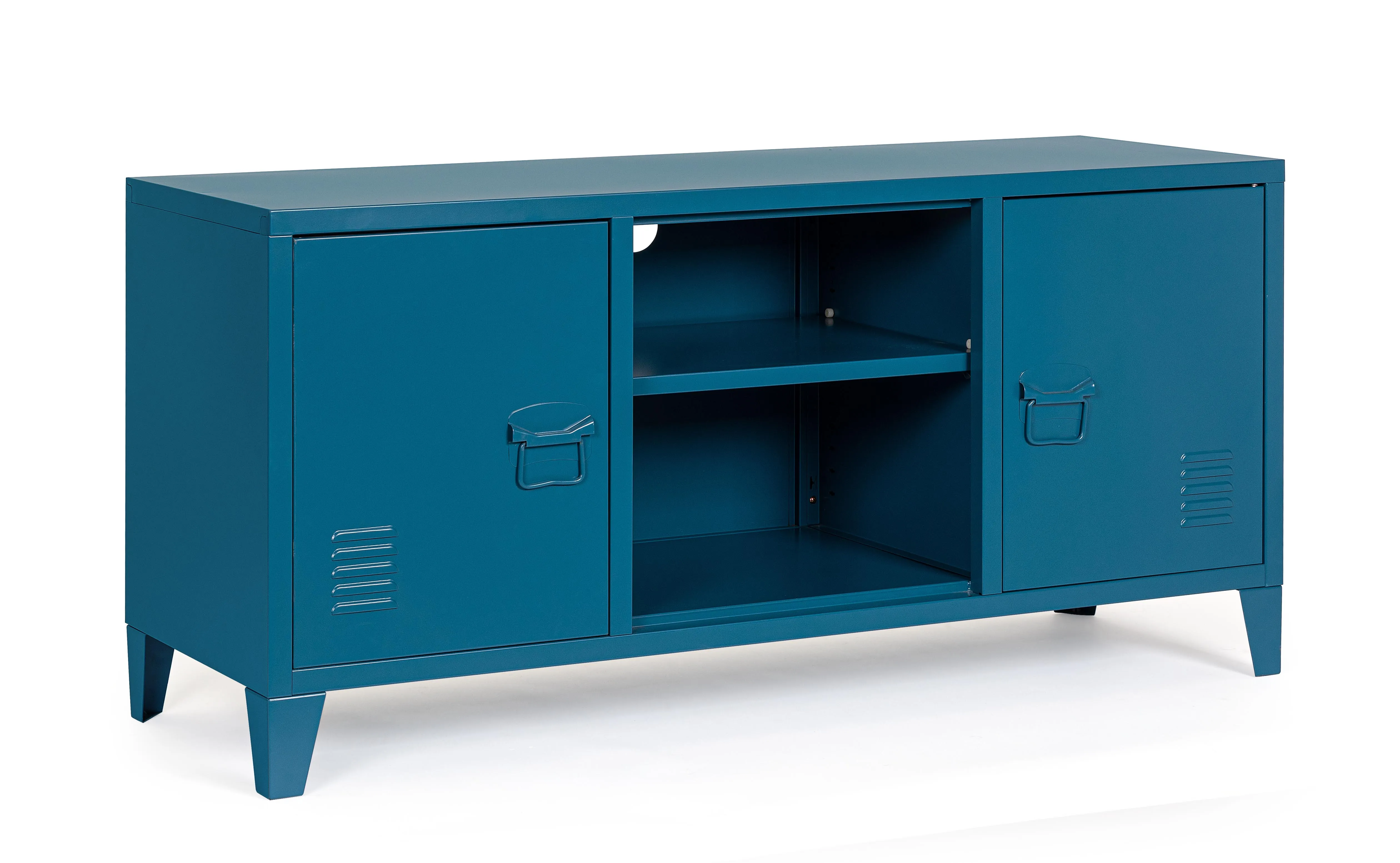 Credenza porta tv industrial in metallo verniciato diversi colori