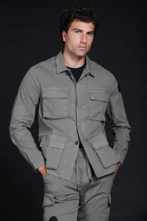 Flyshirt giacca camicia da uomo Logo edition in ripstop stretch