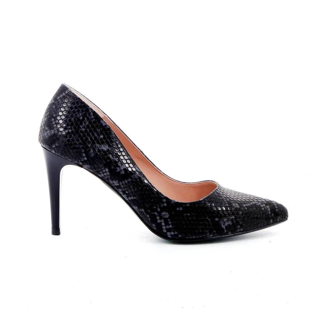 GIULIA SHOES - GIULIA8 Décolleté PELLE PITONE NERO