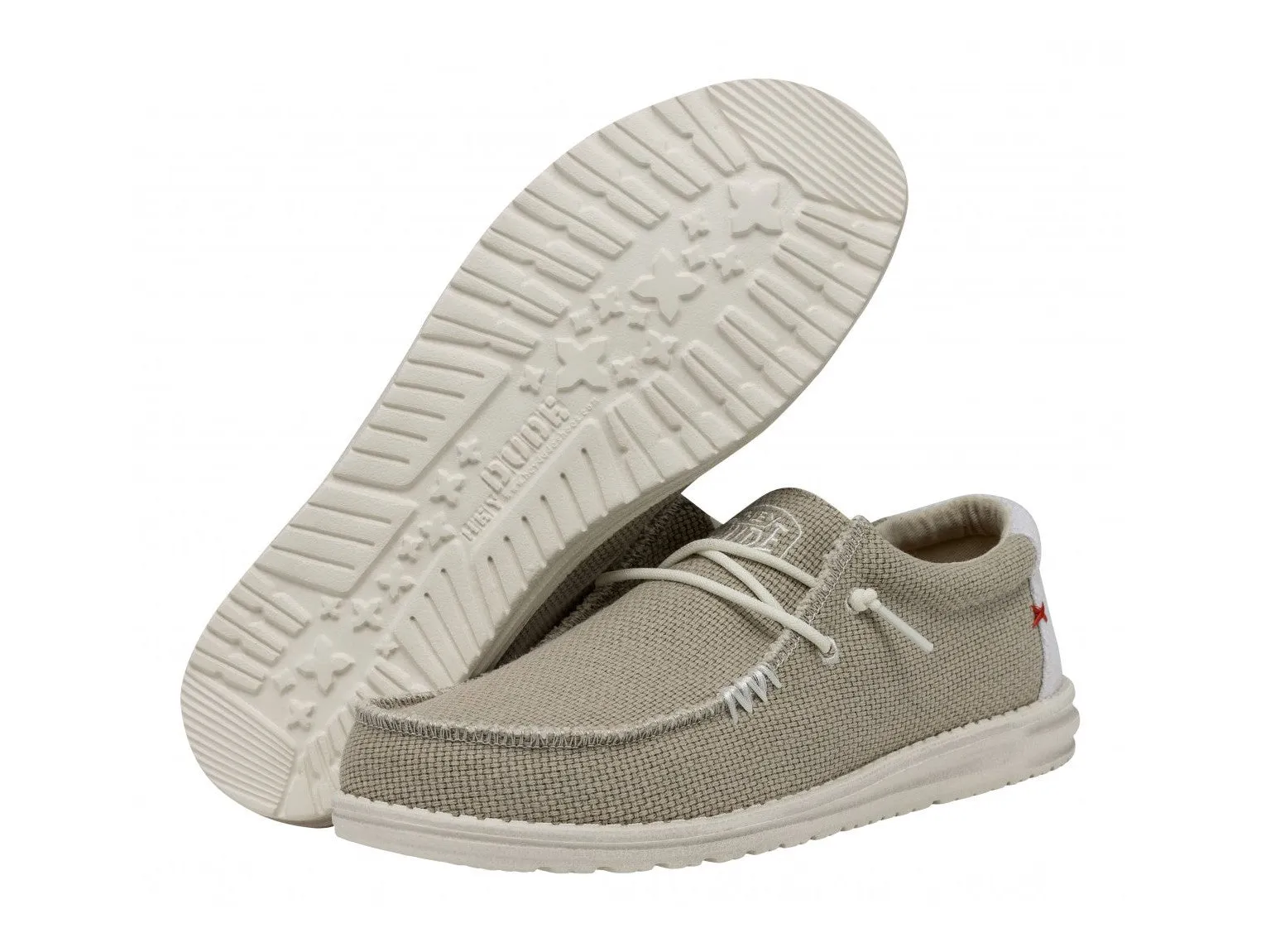 Hey Dude Uomo Scarpe Wally Braided Off White