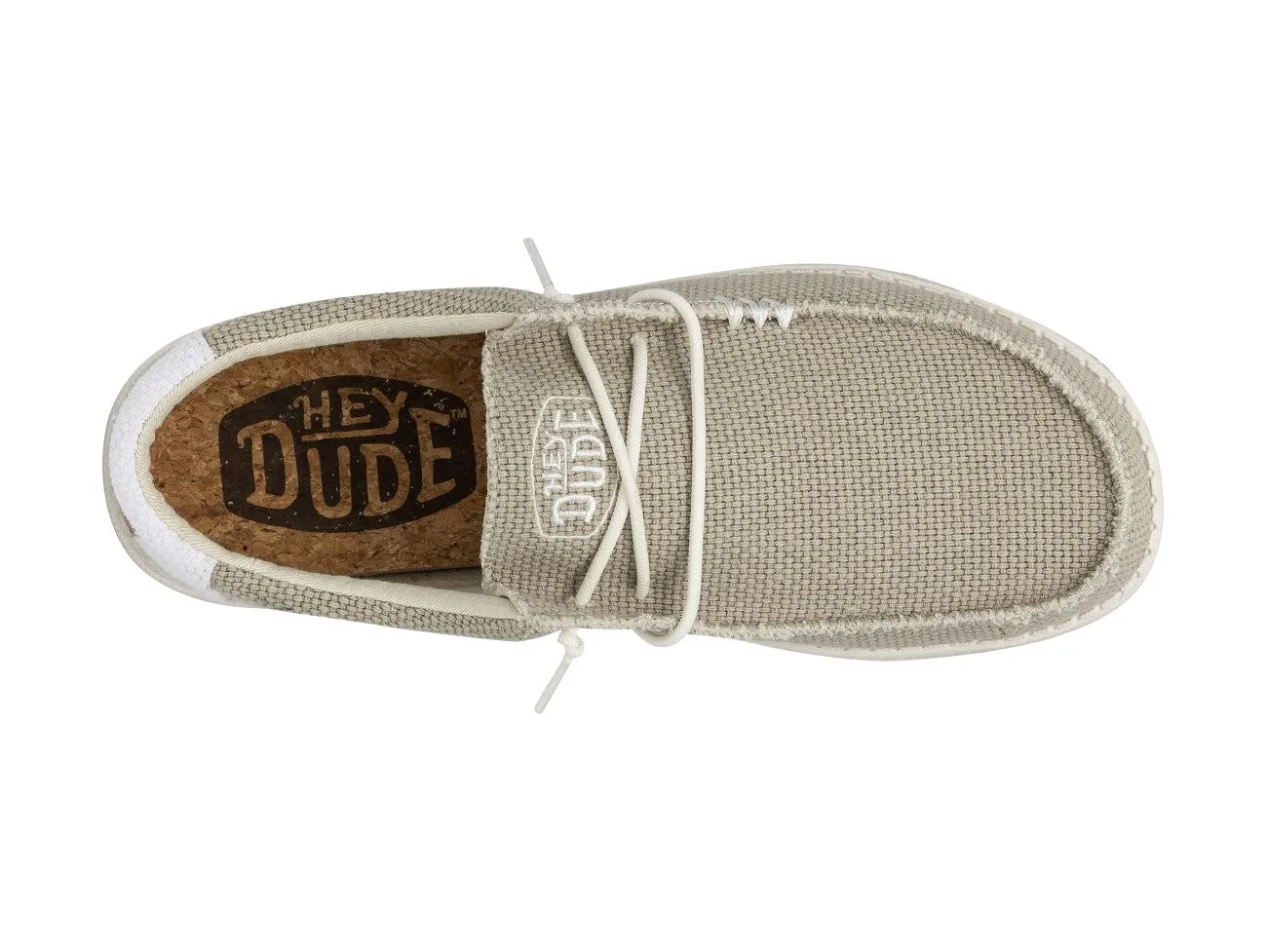 Hey Dude Uomo Scarpe Wally Braided Off White