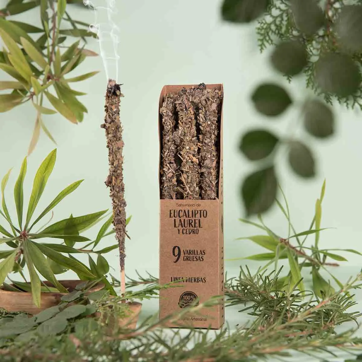 Incenso Naturale Botanico Eucalipto Cedro e Alloro