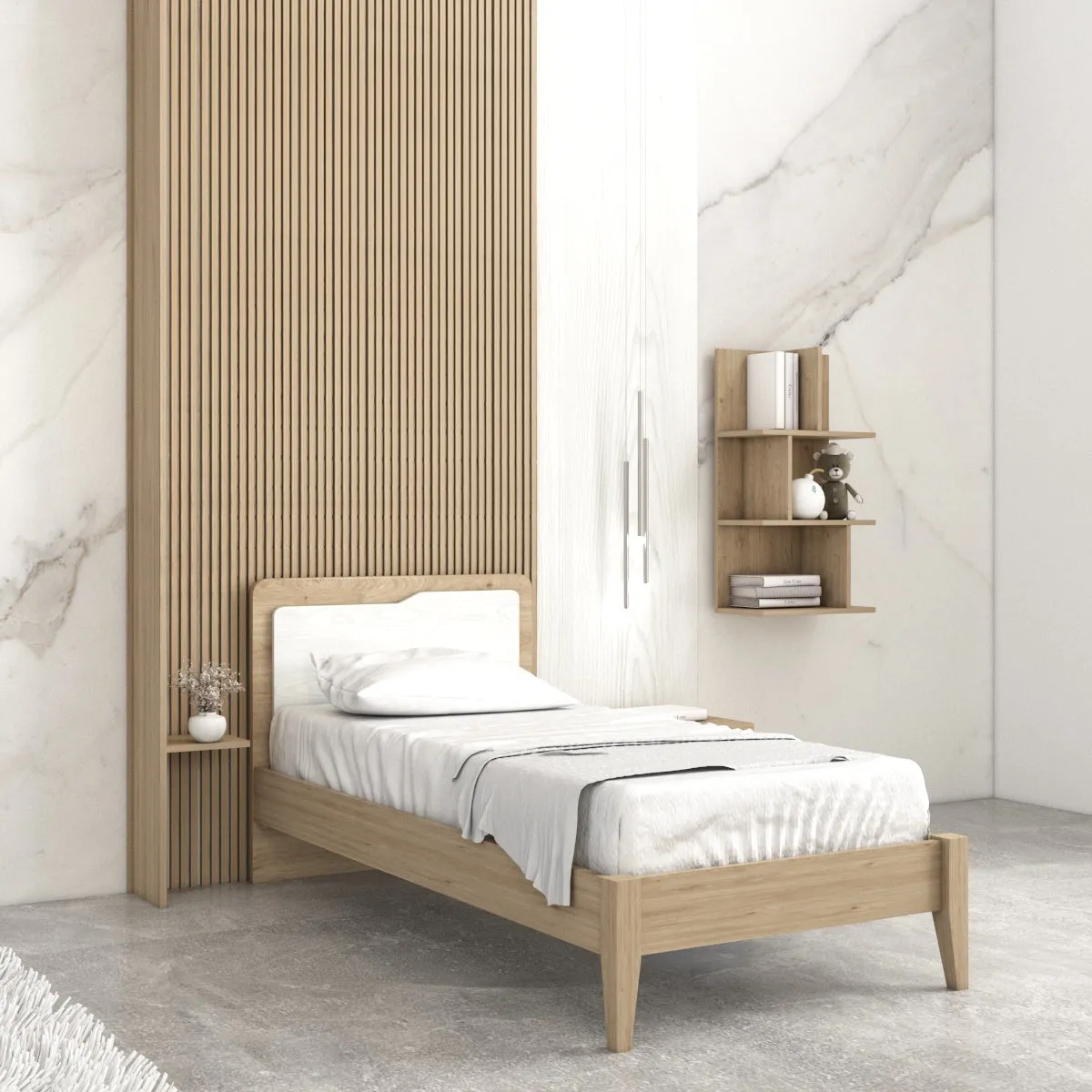 Letto quadro con piedi in legno dx  , letto singolo, piazza e mezza e matrimoniale  10 colorazioni