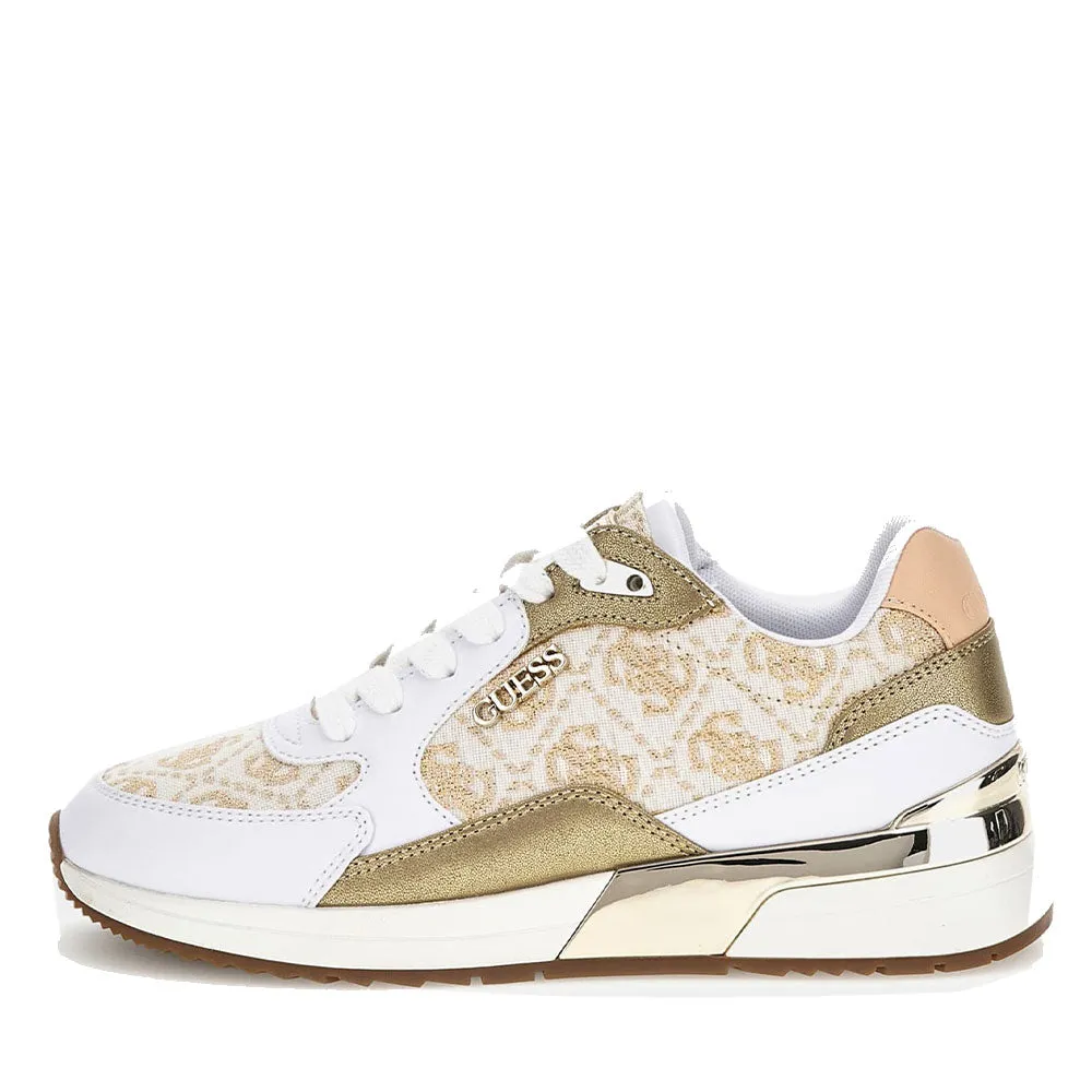 Scarpe Donna GUESS Sneakers Colore White - Gold Linea Moxea