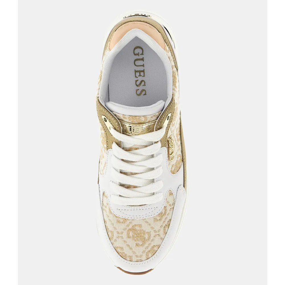 Scarpe Donna GUESS Sneakers Colore White - Gold Linea Moxea